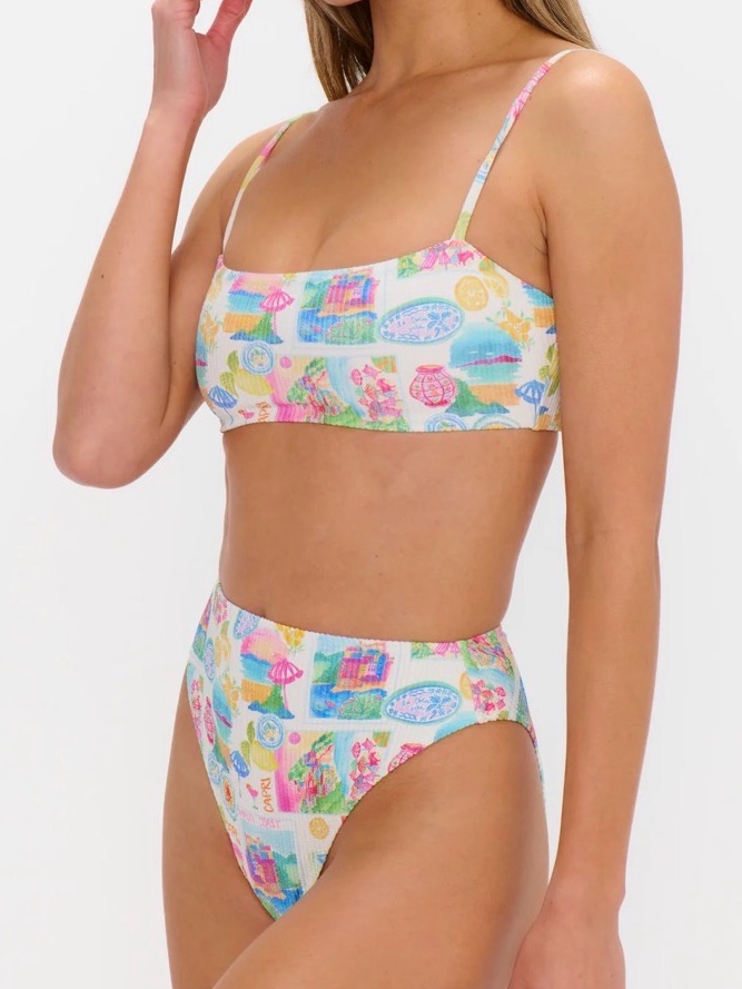 Show Me Your Mumu Amalfi Coast Rib Scrunch Palma + Destin Medium Nwt